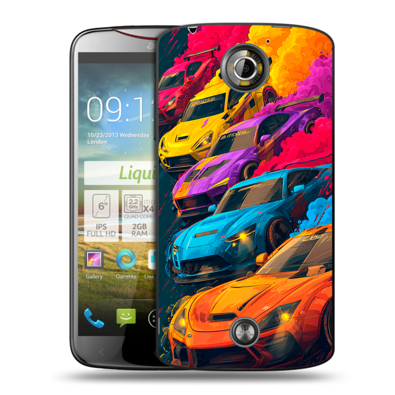 Пластиковый чехол на Acer Liquid S2 с принтом Тачки Пластиковый чехол на Acer Liquid S2 с принтом Тачки