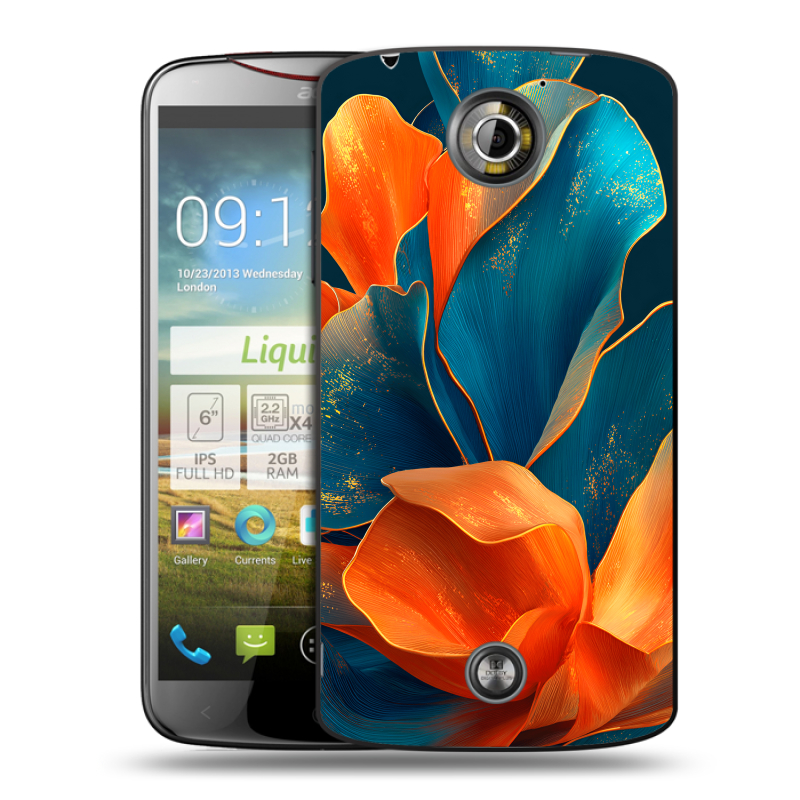 Пластиковый чехол на Acer Liquid S2 с принтом Цветы Пластиковый чехол на Acer Liquid S2 с принтом Цветы