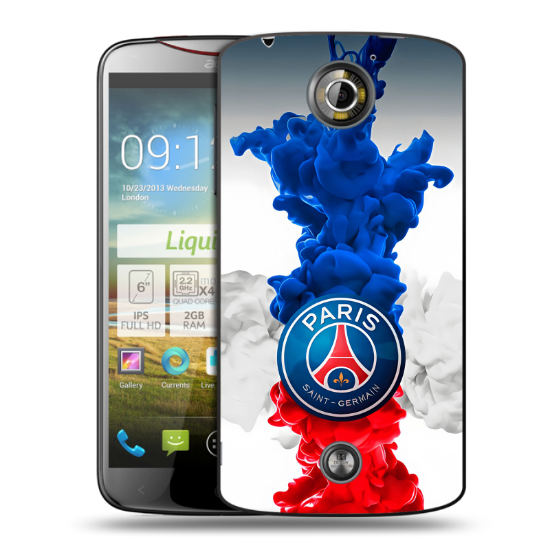 Пластиковый чехол на Acer Liquid S2 с принтом PSG ПСЖ Пластиковый чехол на Acer Liquid S2 с принтом PSG ПСЖ