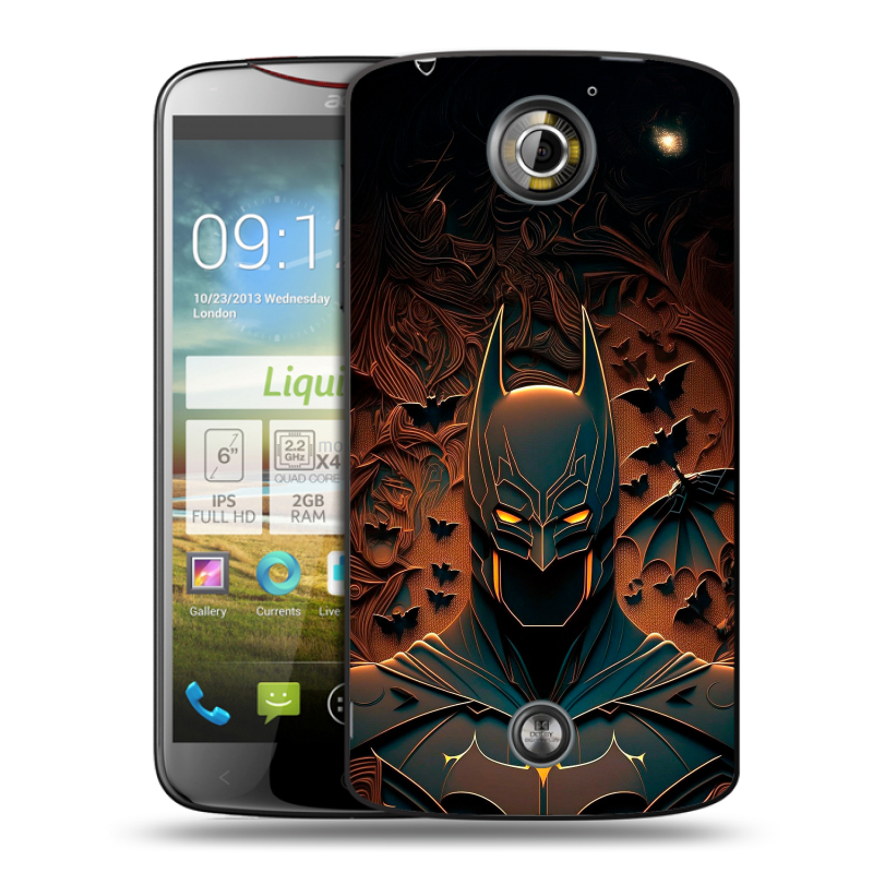 Пластиковый чехол на Acer Liquid S2 с принтом Batman Бэтмен Пластиковый чехол на Acer Liquid S2 с принтом Batman Бэтмен