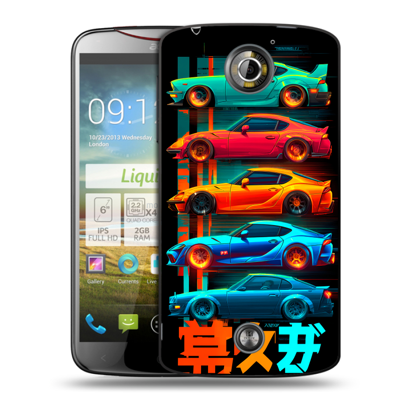 Пластиковый чехол на Acer Liquid S2 с принтом машины тачки Пластиковый чехол на Acer Liquid S2 с принтом машины тачки
