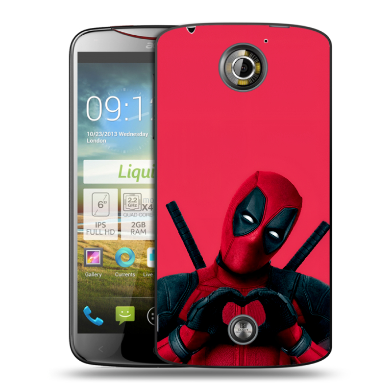 Пластиковый чехол на Acer Liquid S2 с принтом Дедпул Deadpool Пластиковый чехол на Acer Liquid S2 с принтом Дедпул Deadpool