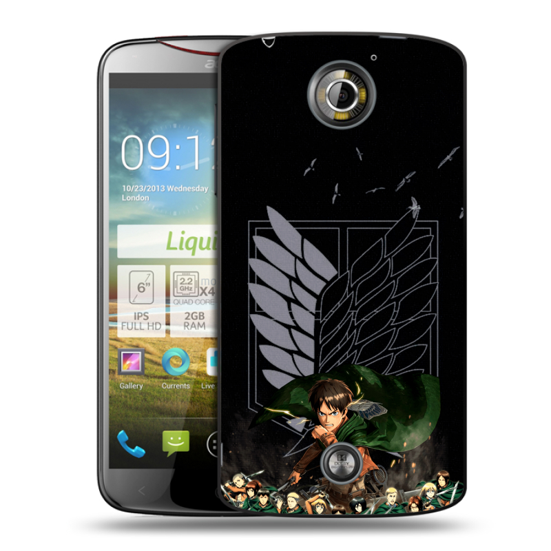 Пластиковый чехол на Acer Liquid S2 с принтом Атака титанов Пластиковый чехол на Acer Liquid S2 с принтом Атака титанов