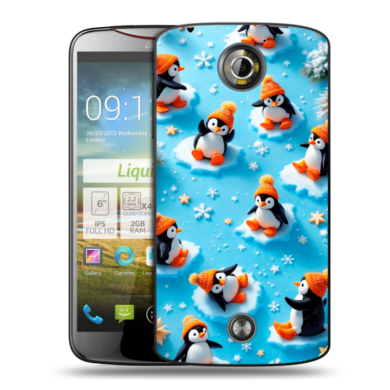 Пластиковый чехол на Acer Liquid S2 с принтом Новый год Пластиковый чехол на Acer Liquid S2 с принтом Новый год