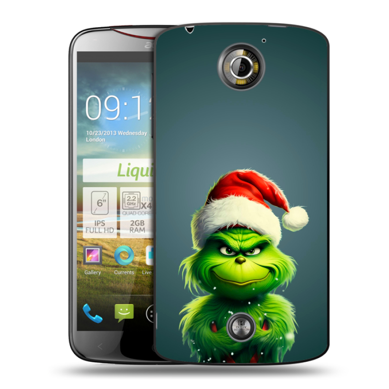 Пластиковый чехол на Acer Liquid S2 с принтом Новый год Пластиковый чехол на Acer Liquid S2 с принтом Новый год