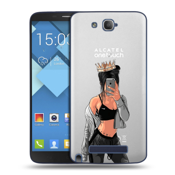 Пластиковый чехол на Alcatel One Touch Hero с принтом Женские принты