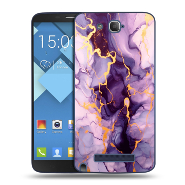 Пластиковый чехол на Alcatel One Touch Hero с принтом Мрамор Пластиковый чехол на Alcatel One Touch Hero с принтом Мрамор