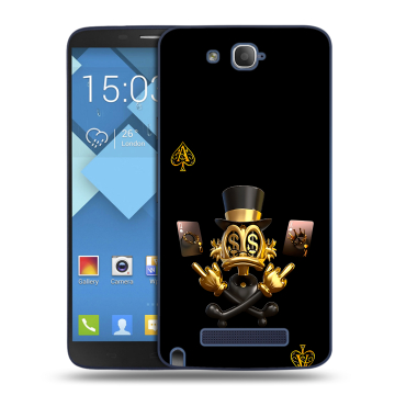 Пластиковый чехол на Alcatel One Touch Hero с принтом Золотой скрудж макдак Пластиковый чехол на Alcatel One Touch Hero с принтом Золотой скрудж макдак