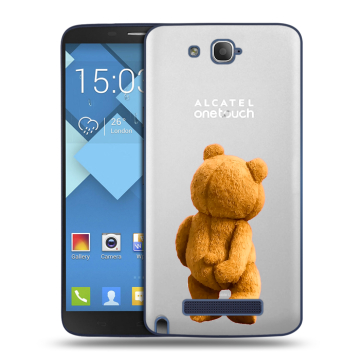 Пластиковый чехол на Alcatel One Touch Hero с принтом Медведь Пластиковый чехол на Alcatel One Touch Hero с принтом Медведь