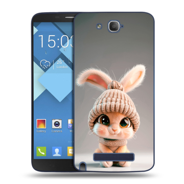 Пластиковый чехол на Alcatel One Touch Hero с принтом Кролик Пластиковый чехол на Alcatel One Touch Hero с принтом Кролик