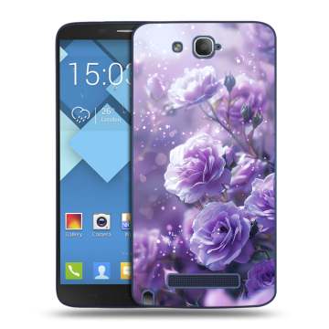 Пластиковый чехол на Alcatel One Touch Hero с принтом Розы цветы Пластиковый чехол на Alcatel One Touch Hero с принтом Розы цветы