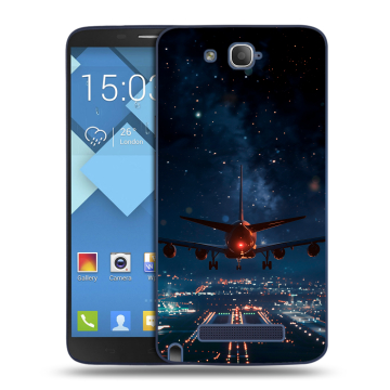 Пластиковый чехол на Alcatel One Touch Hero с принтом самолет Пластиковый чехол на Alcatel One Touch Hero с принтом самолет