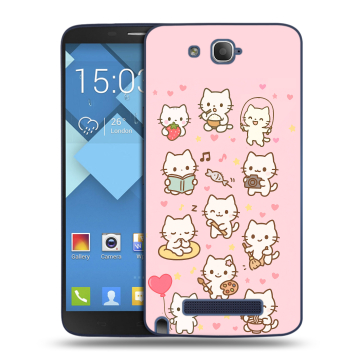 Пластиковый чехол на Alcatel One Touch Hero с принтом Hello Kitty Хелоу Кити Пластиковый чехол на Alcatel One Touch Hero с принтом Hello Kitty Хелоу Кити