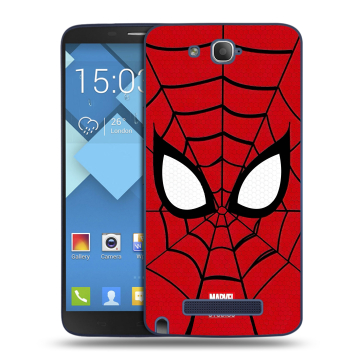 Пластиковый чехол на Alcatel One Touch Hero с принтом человек паук spiderman Пластиковый чехол на Alcatel One Touch Hero с принтом человек паук spiderman