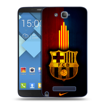 Пластиковый чехол на Alcatel One Touch Hero с принтом Барселона Barcelona Пластиковый чехол на Alcatel One Touch Hero с принтом Барселона Barcelona