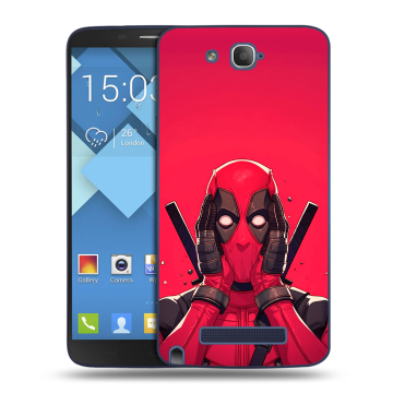 Пластиковый чехол на Alcatel One Touch Hero с принтом Дедпул Deadpool