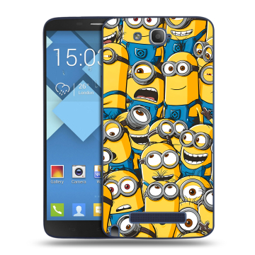 Пластиковый чехол на Alcatel One Touch Hero с принтом Миньоны Пластиковый чехол на Alcatel One Touch Hero с принтом Миньоны
