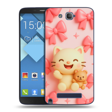 Пластиковый чехол на Alcatel One Touch Hero с принтом для девочек Пластиковый чехол на Alcatel One Touch Hero с принтом для девочек