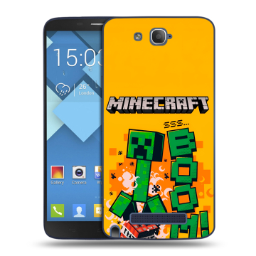 Пластиковый чехол на Alcatel One Touch Hero с принтом Майнкрафт Minecraft Пластиковый чехол на Alcatel One Touch Hero с принтом Майнкрафт Minecraft