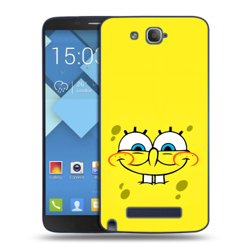 Пластиковый чехол на Alcatel One Touch Hero с принтом спанчбоб спанч боб Пластиковый чехол на Alcatel One Touch Hero с принтом спанчбоб спанч боб
