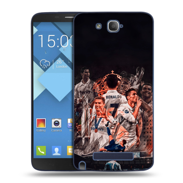 Пластиковый чехол на Alcatel One Touch Hero с принтом Реал Роналдо Real Ronaldo Пластиковый чехол на Alcatel One Touch Hero с принтом Реал Роналдо Real Ronaldo
