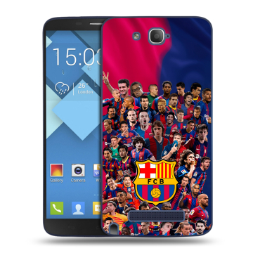 Пластиковый чехол на Alcatel One Touch Hero с принтом Барселона Barcelona Пластиковый чехол на Alcatel One Touch Hero с принтом Барселона Barcelona