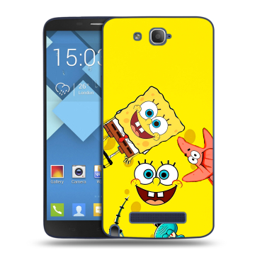 Пластиковый чехол на Alcatel One Touch Hero с принтом Спанч боб Спанчбоб
