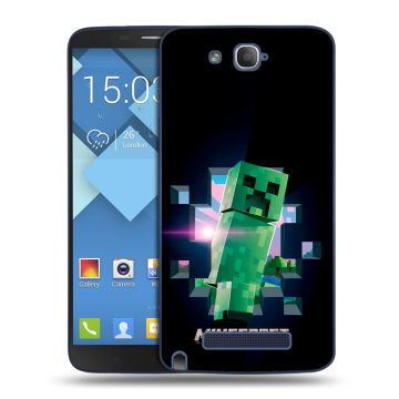 Пластиковый чехол на Alcatel One Touch Hero с принтом Майнкрафт Minecraft Пластиковый чехол на Alcatel One Touch Hero с принтом Майнкрафт Minecraft