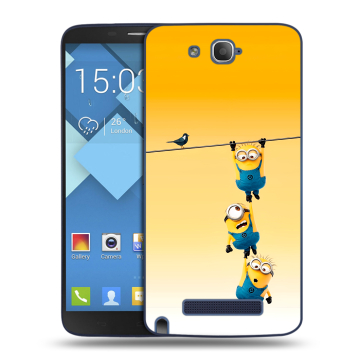 Пластиковый чехол на Alcatel One Touch Hero с принтом Миньоны Пластиковый чехол на Alcatel One Touch Hero с принтом Миньоны