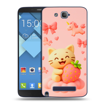 Пластиковый чехол на Alcatel One Touch Hero с принтом для девочек Пластиковый чехол на Alcatel One Touch Hero с принтом для девочек