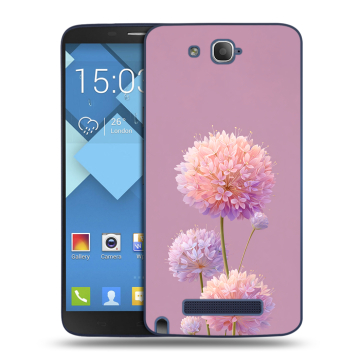 Пластиковый чехол на Alcatel One Touch Hero с принтом Цветы