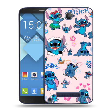 Пластиковый чехол на Alcatel One Touch Hero с принтом Лило и Стич Пластиковый чехол на Alcatel One Touch Hero с принтом Лило и Стич