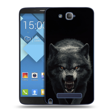 Пластиковый чехол на Alcatel One Touch Hero с принтом Волк Пластиковый чехол на Alcatel One Touch Hero с принтом Волк