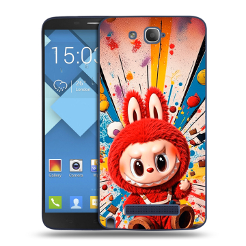 Пластиковый чехол на Alcatel One Touch Hero с принтом Labubu Лабубу Пластиковый чехол на Alcatel One Touch Hero с принтом Labubu Лабубу
