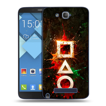Пластиковый чехол на Alcatel One Touch Hero с принтом Squid Game Игра кальмара Пластиковый чехол на Alcatel One Touch Hero с принтом Squid Game Игра кальмара