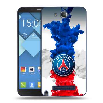 Пластиковый чехол на Alcatel One Touch Hero с принтом PSG ПСЖ