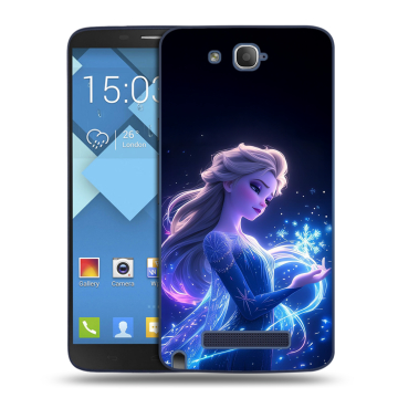 Пластиковый чехол на Alcatel One Touch Hero с принтом Холодное сердце Frozen Пластиковый чехол на Alcatel One Touch Hero с принтом Холодное сердце Frozen