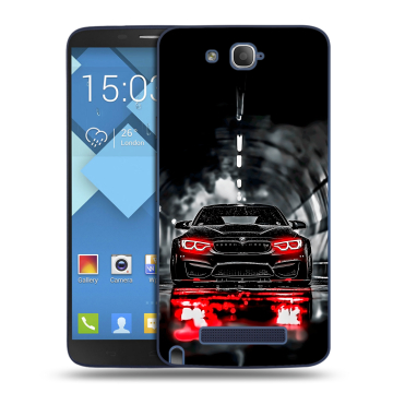 Пластиковый чехол на Alcatel One Touch Hero с принтом BMW БМВ Пластиковый чехол на Alcatel One Touch Hero с принтом BMW БМВ