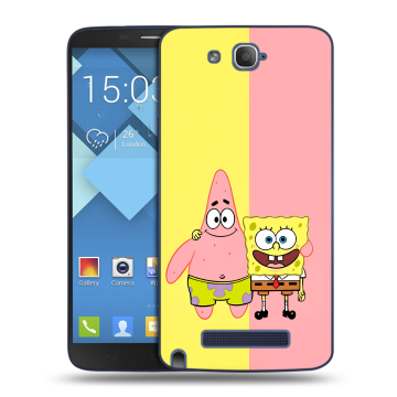 Пластиковый чехол на Alcatel One Touch Hero с принтом Спанч боб Спанчбоб Пластиковый чехол на Alcatel One Touch Hero с принтом Спанч боб Спанчбоб