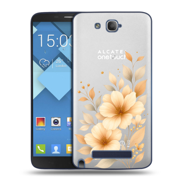 Пластиковый чехол на Alcatel One Touch Hero с принтом для девушки