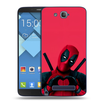 Пластиковый чехол на Alcatel One Touch Hero с принтом Дедпул Deadpool