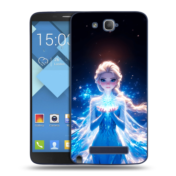 Пластиковый чехол на Alcatel One Touch Hero с принтом Холодное сердце Frozen Пластиковый чехол на Alcatel One Touch Hero с принтом Холодное сердце Frozen