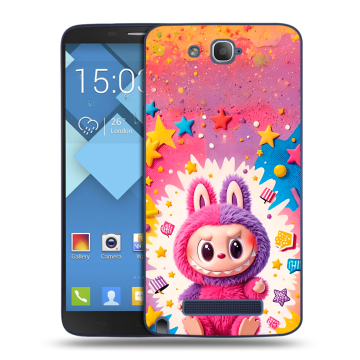 Пластиковый чехол на Alcatel One Touch Hero с принтом Labubu Лабубу Пластиковый чехол на Alcatel One Touch Hero с принтом Labubu Лабубу