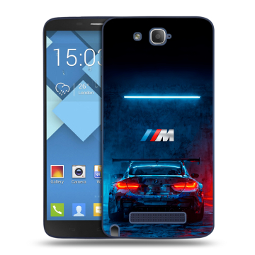 Пластиковый чехол на Alcatel One Touch Hero с принтом BMW БМВ Пластиковый чехол на Alcatel One Touch Hero с принтом BMW БМВ