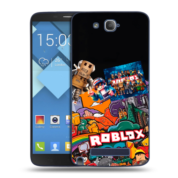 Пластиковый чехол на Alcatel One Touch Hero с принтом Roblox Роблокс Пластиковый чехол на Alcatel One Touch Hero с принтом Roblox Роблокс