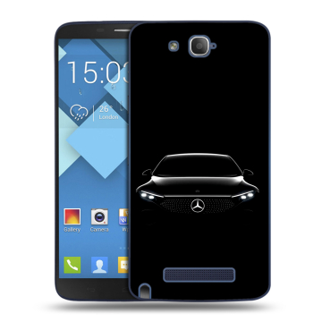 Пластиковый чехол на Alcatel One Touch Hero с принтом Mercedes Мерседес Пластиковый чехол на Alcatel One Touch Hero с принтом Mercedes Мерседес