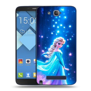 Пластиковый чехол на Alcatel One Touch Hero с принтом Холодное сердце Frozen Пластиковый чехол на Alcatel One Touch Hero с принтом Холодное сердце Frozen