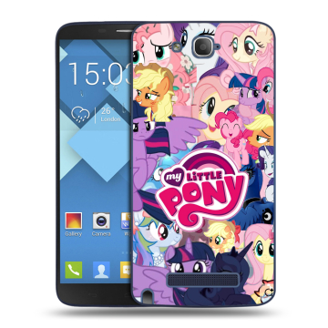 Пластиковый чехол на Alcatel One Touch Hero с принтом My little pony Дружба чудо
