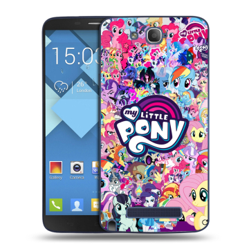 Пластиковый чехол на Alcatel One Touch Hero с принтом My little pony Дружба чудо Пластиковый чехол на Alcatel One Touch Hero с принтом My little pony Дружба чудо