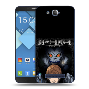 Пластиковый чехол на Alcatel One Touch Hero с принтом Death note Тетрадь смерти